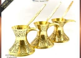 Decorative Brass Turkish Coffee Pot